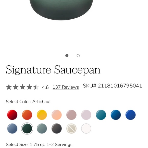 Le Creuset Green Cast Iron Dutch Oven New in box Artichaut green - Picture 6 of 6